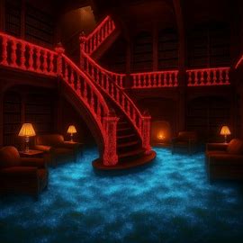 Cover art for Ashburn: Luminous Library, a sliceoflife scenario on AI Dungeon