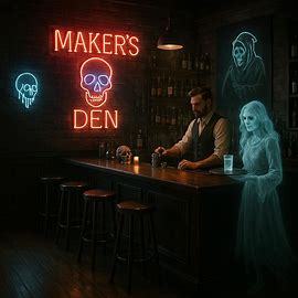 Cover art for Ashburn Outskirts: Maker's Den, a smalltown scenario on AI Dungeon