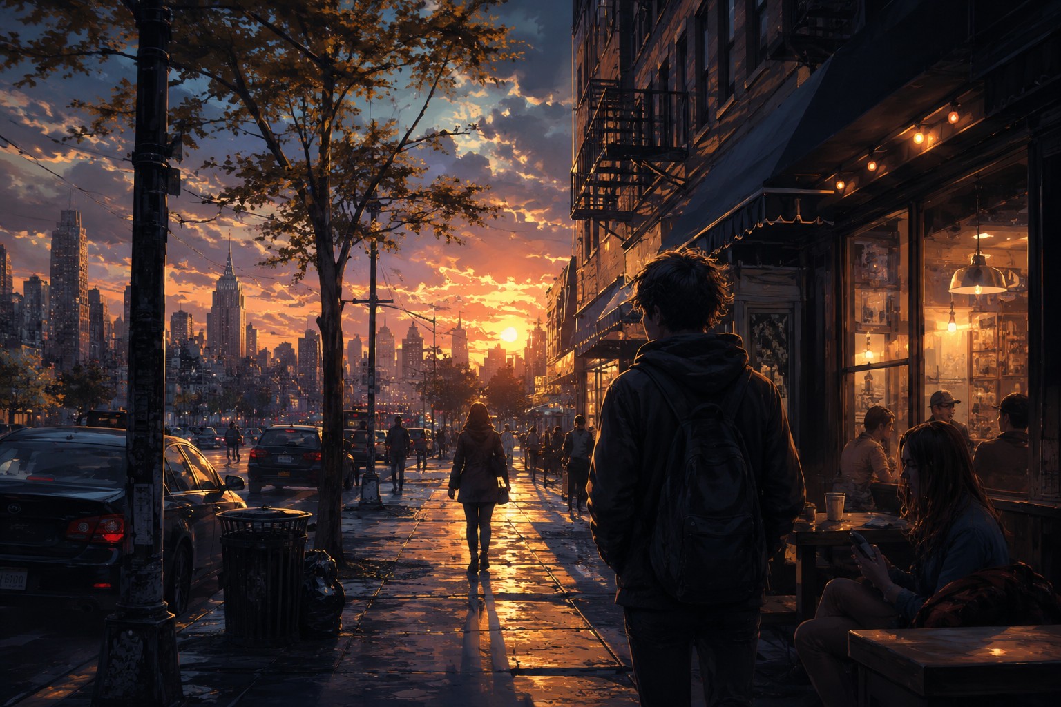 Cover art for Sidewalk Stories, an innerself scenario on AI Dungeon