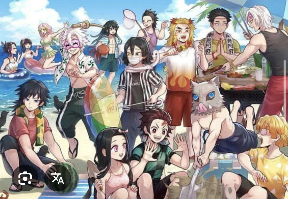 Cover art for ~Demon Slayer- At the Beach~, a demon slayer scenario on AI Dungeon