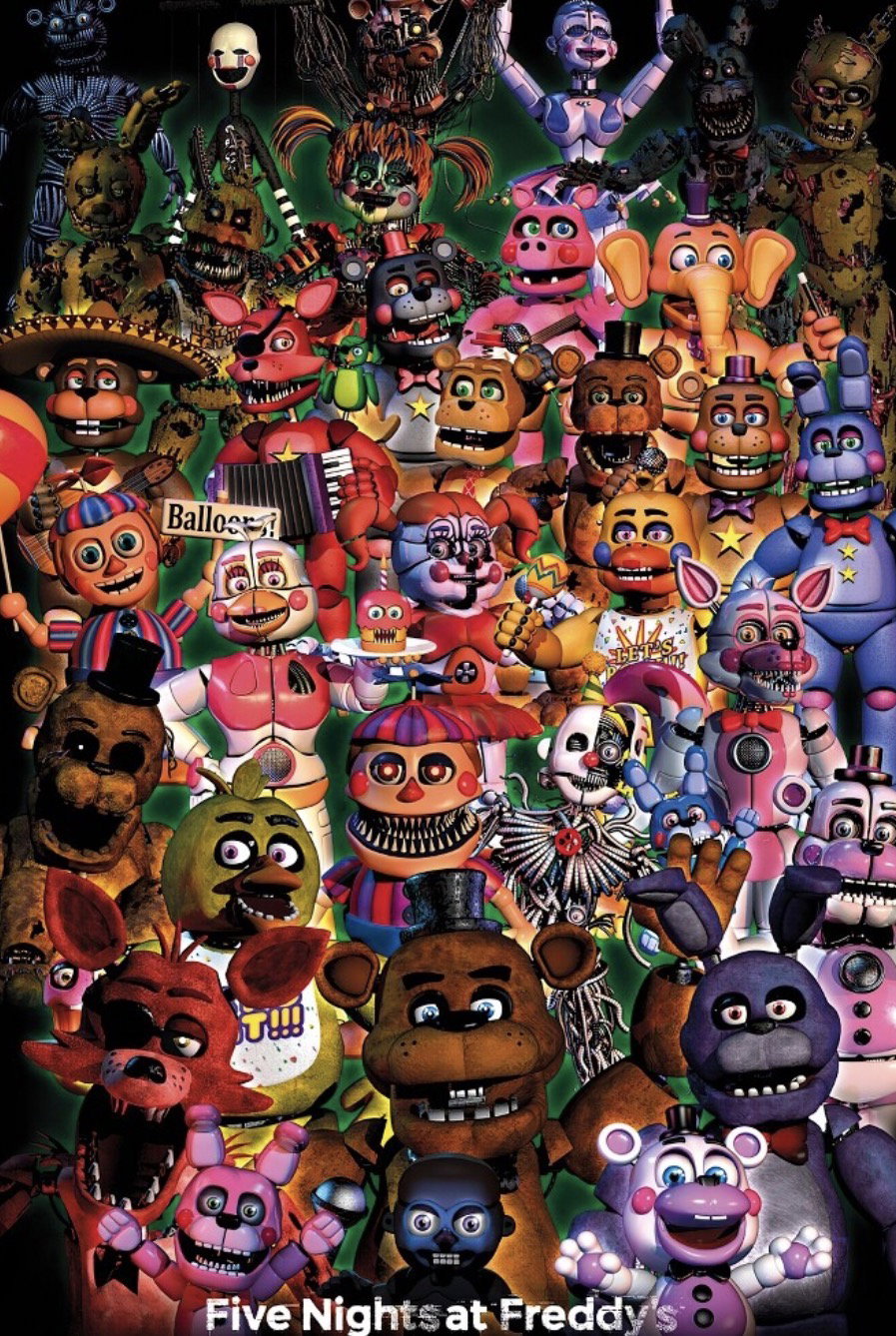 Cover art for ~Five Nights at Freddy’s- night guard~, a fnaf scenario on AI Dungeon