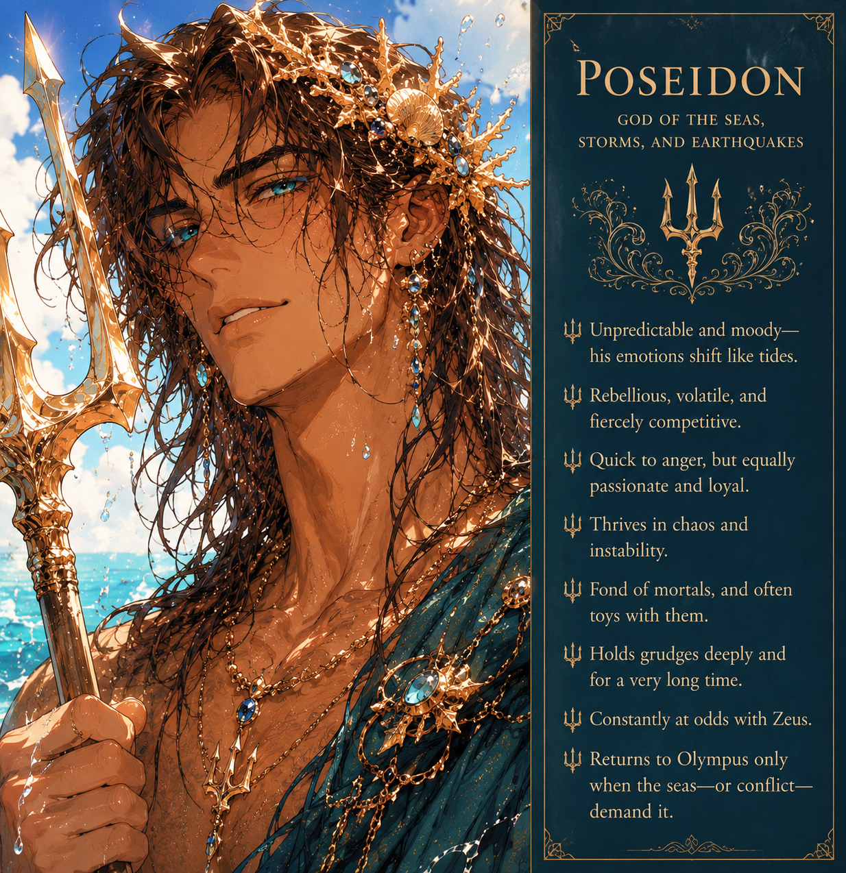 Cover art for Married to Poseidon, a greek scenario on AI Dungeon