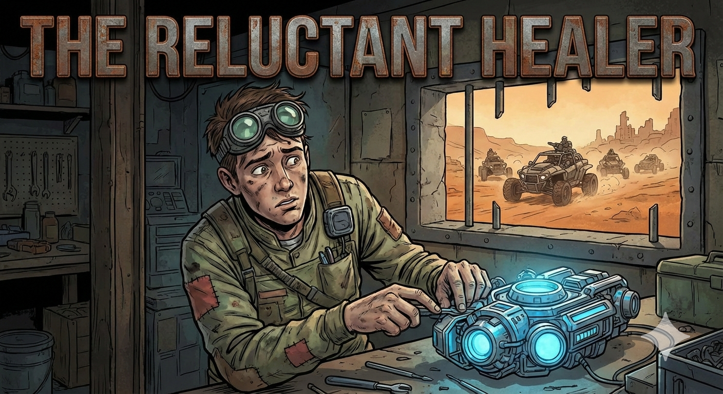 Cover art for The Reluctant Healer on AI Dungeon