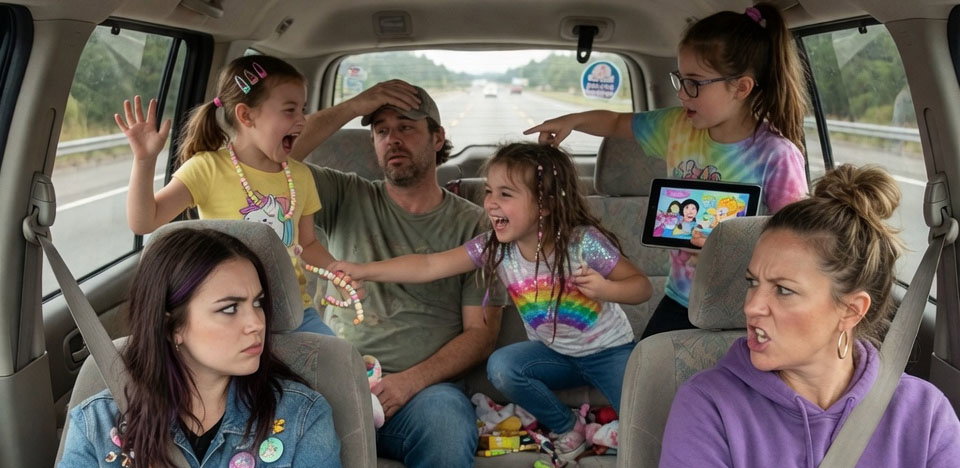 Cover art for The Road trip, a family scenario on AI Dungeon