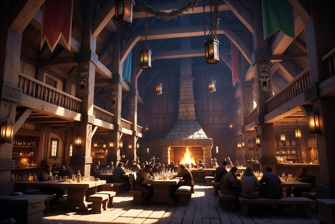 Cover art for The Howling Halfling Inn and Tavern, a magic scenario on AI Dungeon