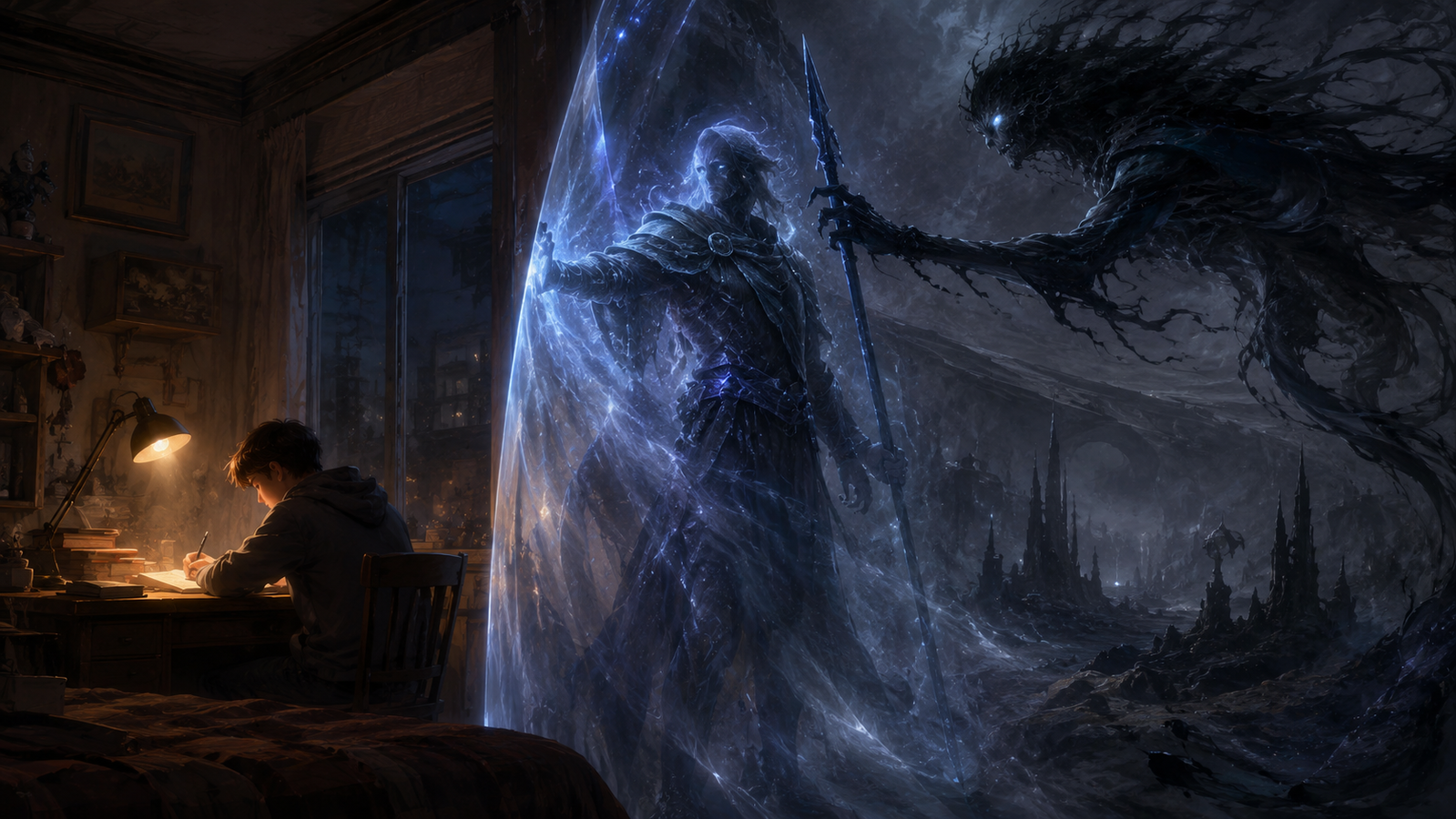 Cover art for The Guardian ðŸŽ, a the veil scenario on AI Dungeon