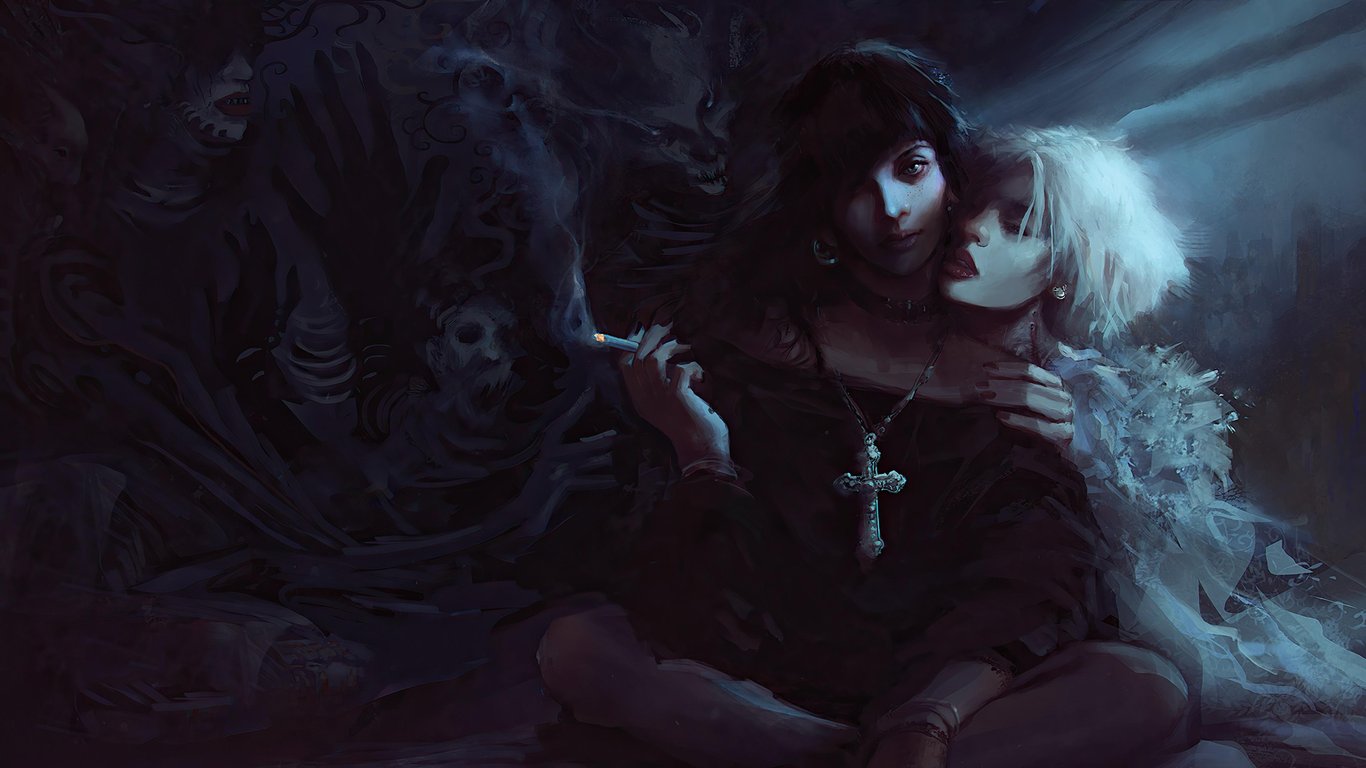 Cover art for New York: World of Darkness, a world of darkness scenario on AI Dungeon