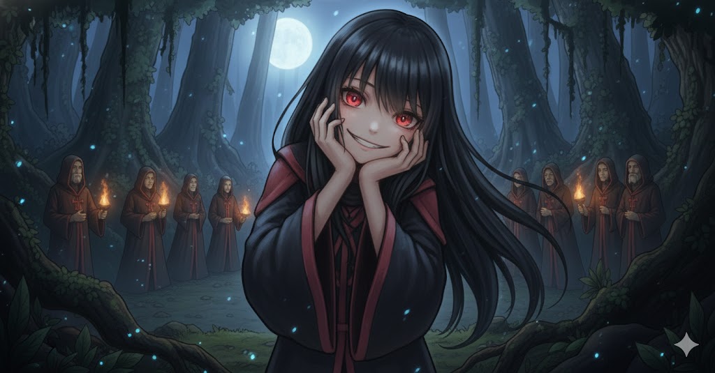 Cover art for The dark god blessing, a magic scenario on AI Dungeon