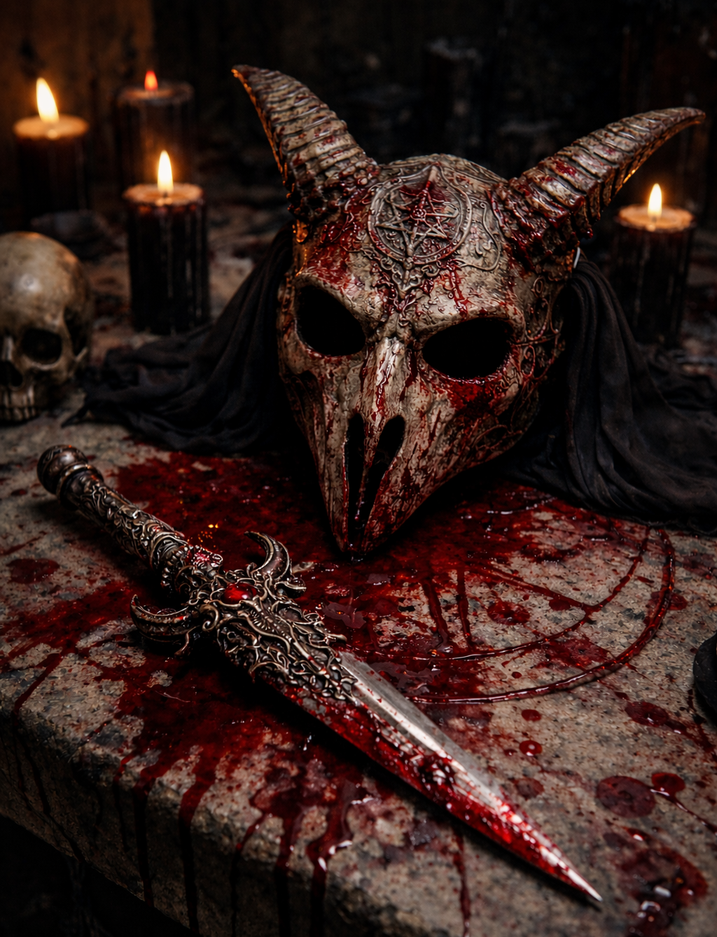 Cover art for The Children Of The Pale Star , a horror scenario on AI Dungeon