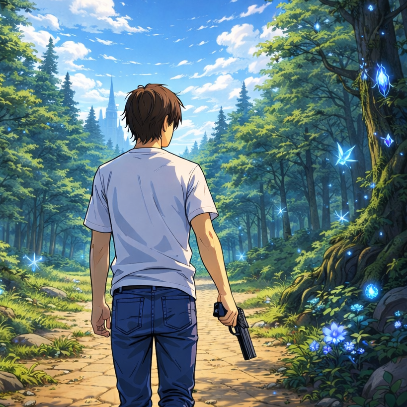 Cover art for Gun and Fantasy, an inspired scenario on AI Dungeon