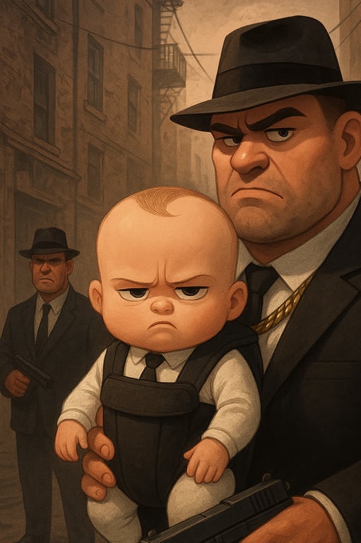 Cover art for The Mob’s Baby, a baby scenario on AI Dungeon