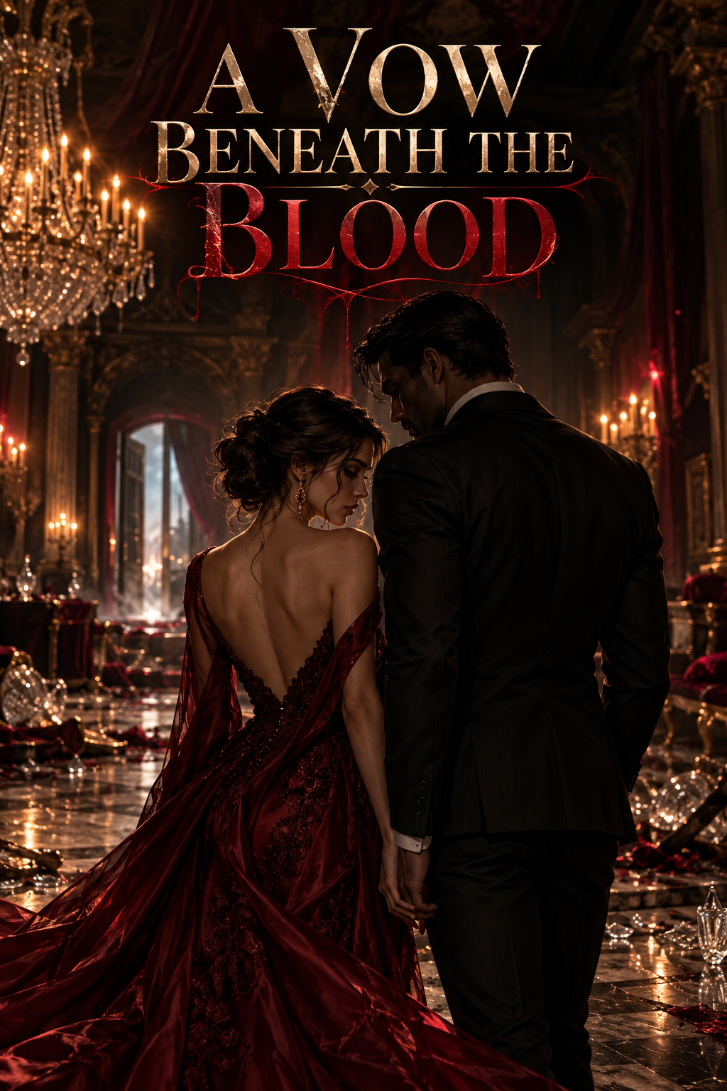 Cover art for A Vow Beneath the Blood, a mafia scenario on AI Dungeon