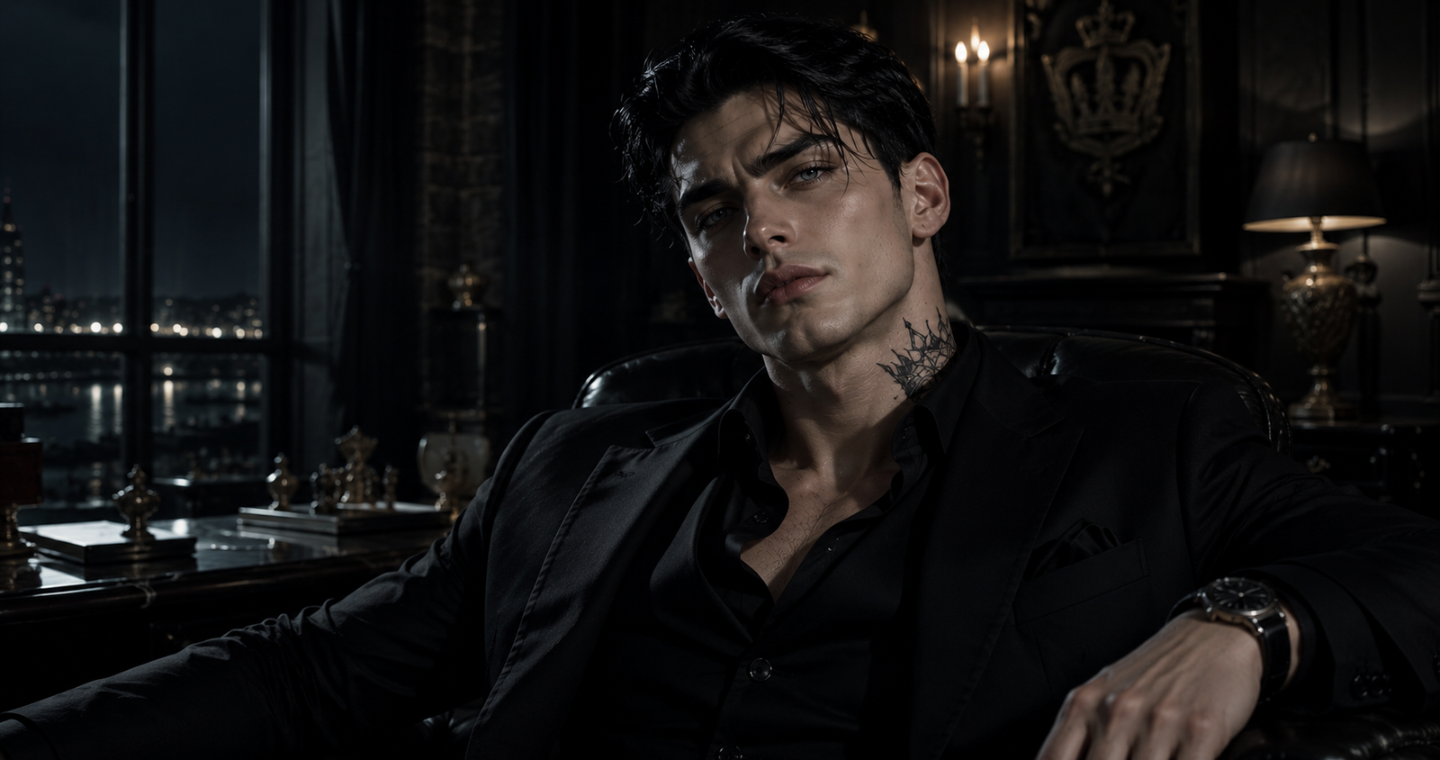 Cover art for Bound to the Crown - Lucian, a savehusbandos scenario on AI Dungeon