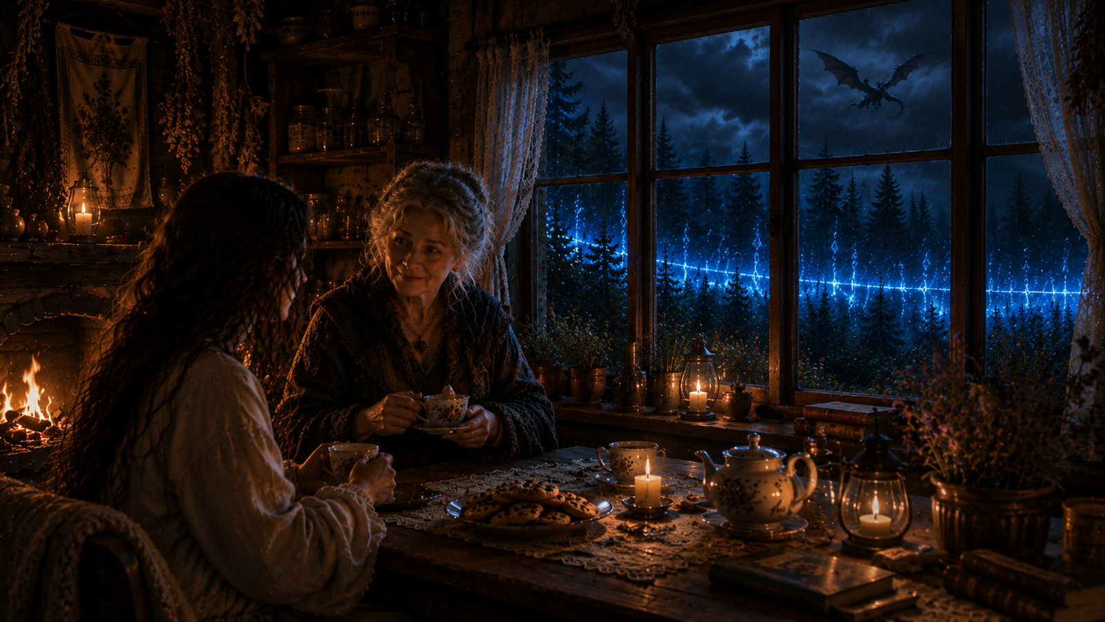 Cover art for The Witch, a medieval fantasy scenario on AI Dungeon