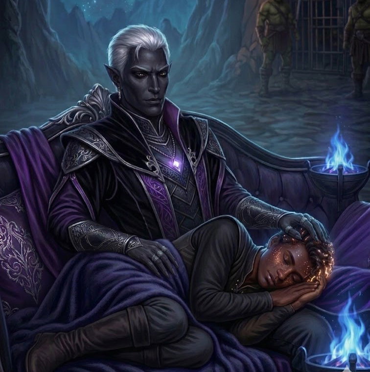 Cover art for In The Deep Below, a save husbandos scenario on AI Dungeon