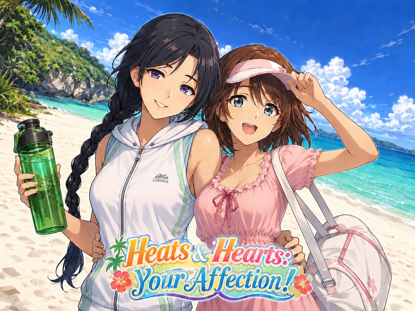 Cover art for Heats & Hearts: Your Affection! (LC🌱) , a beach scenario on AI Dungeon