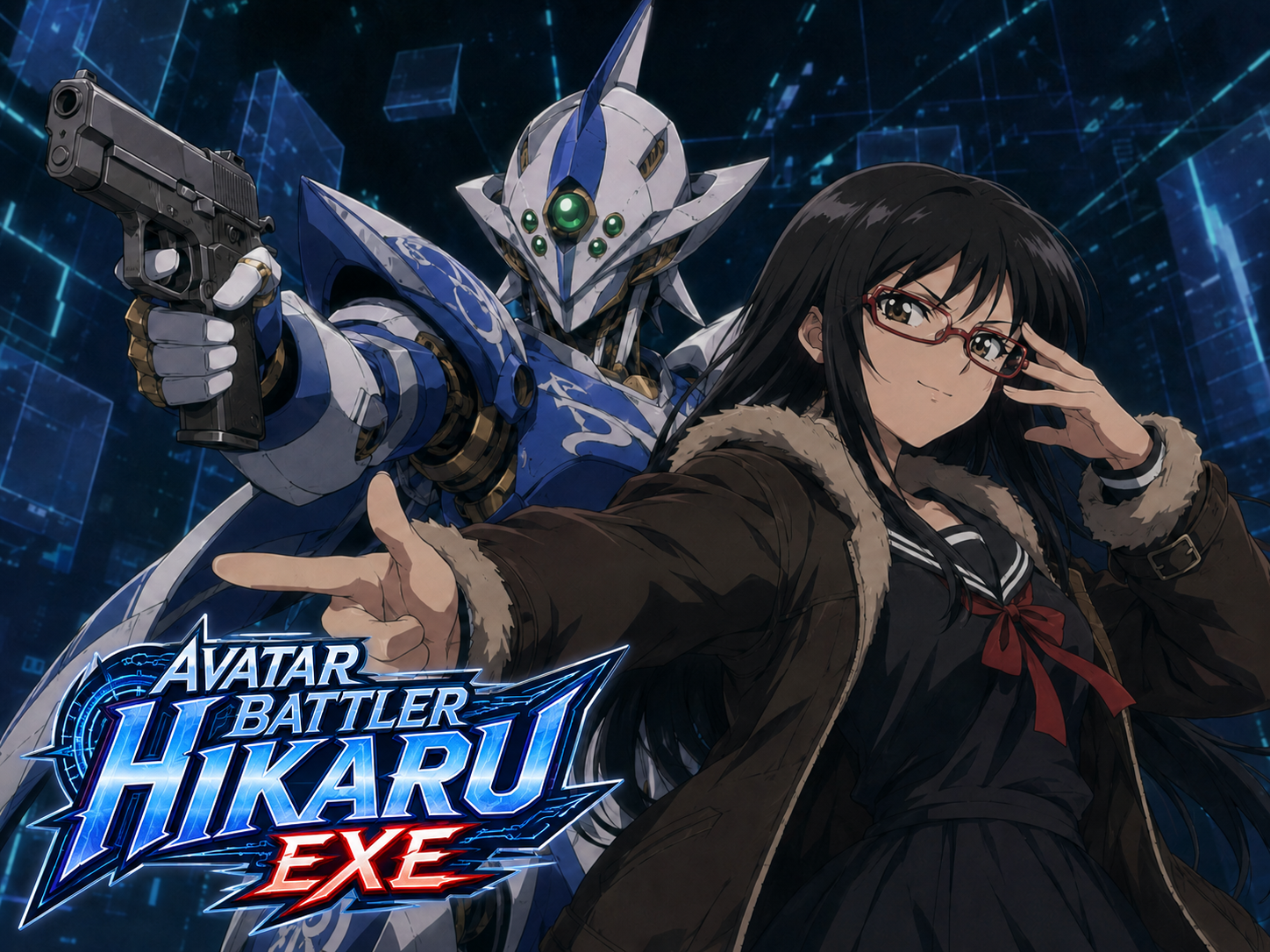 Cover art for Avatar Battler Hikaru.EXE, an anime scenario on AI Dungeon