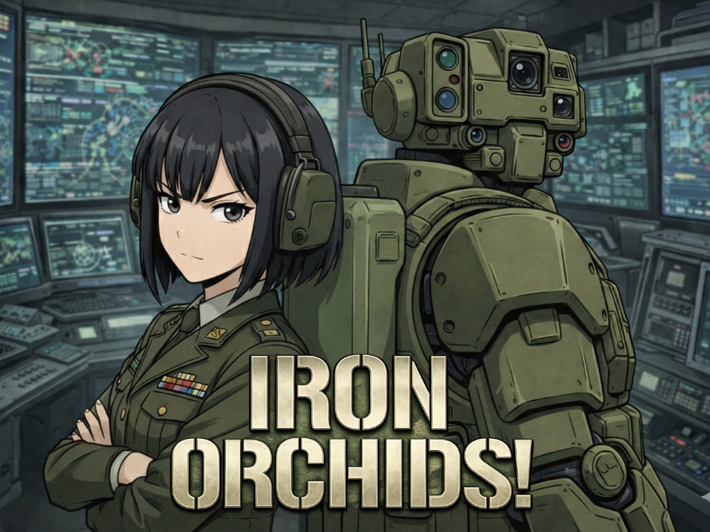 Cover art for Iron Orchids! A Mech Platoon Adventure (ISðŸŽ+NGO📈), a military scenario on AI Dungeon