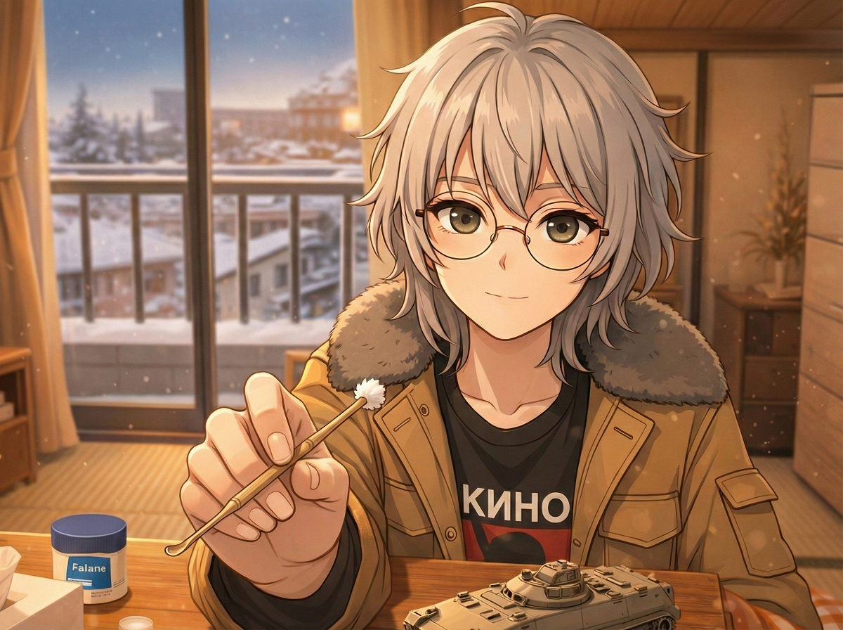 Cover art for Relaxing with Kyoko in Lazy Winter Break, a waifu scenario on AI Dungeon
