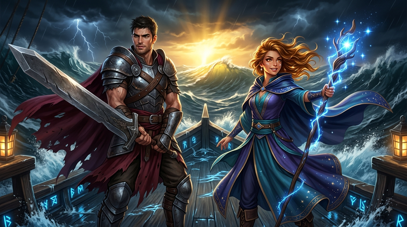 Cover art for Beyond Every Crest, a fantasy scenario on AI Dungeon