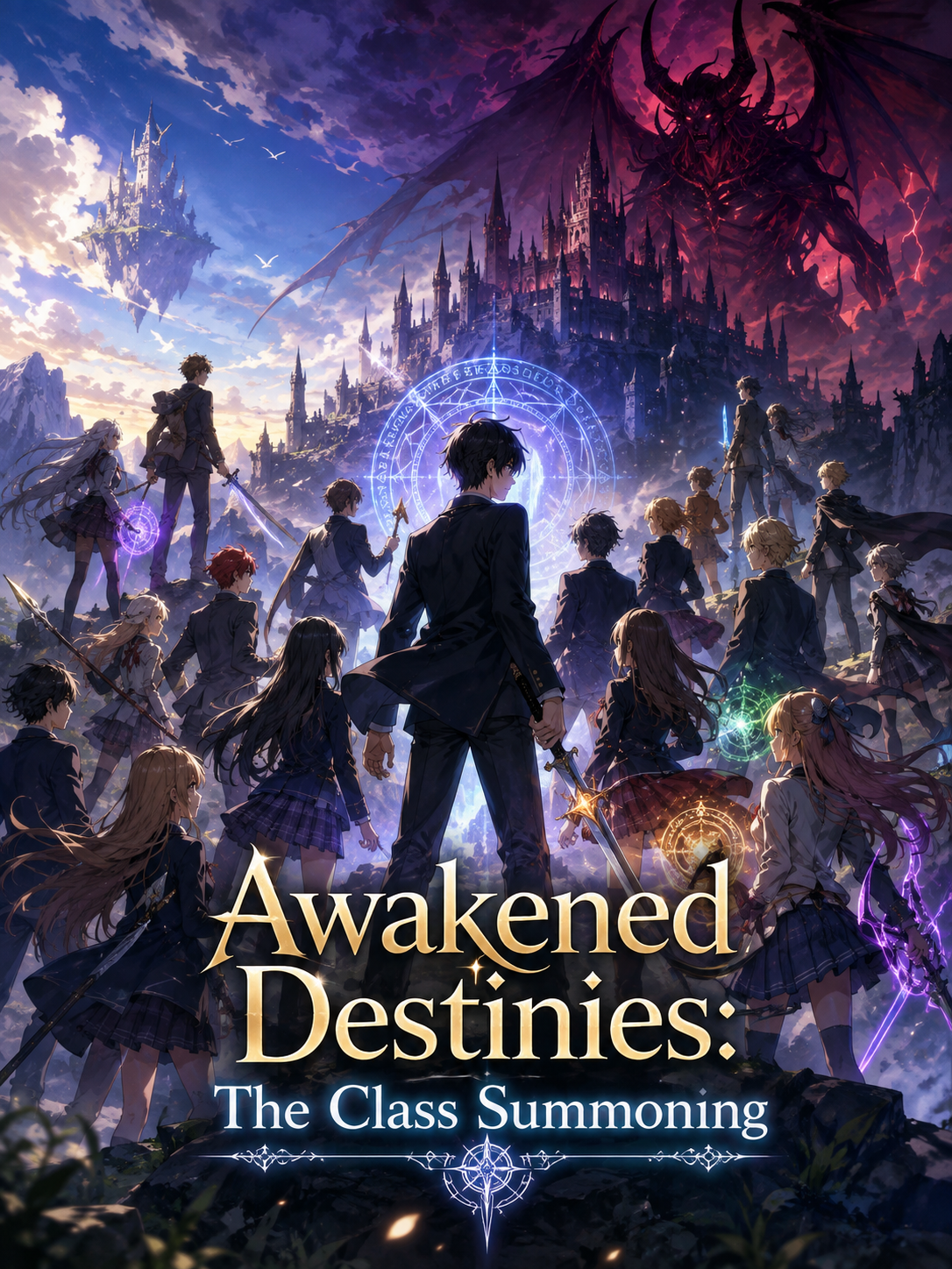 Cover art for Awakened Destinies: The Class Summoning, an isekai scenario on AI Dungeon