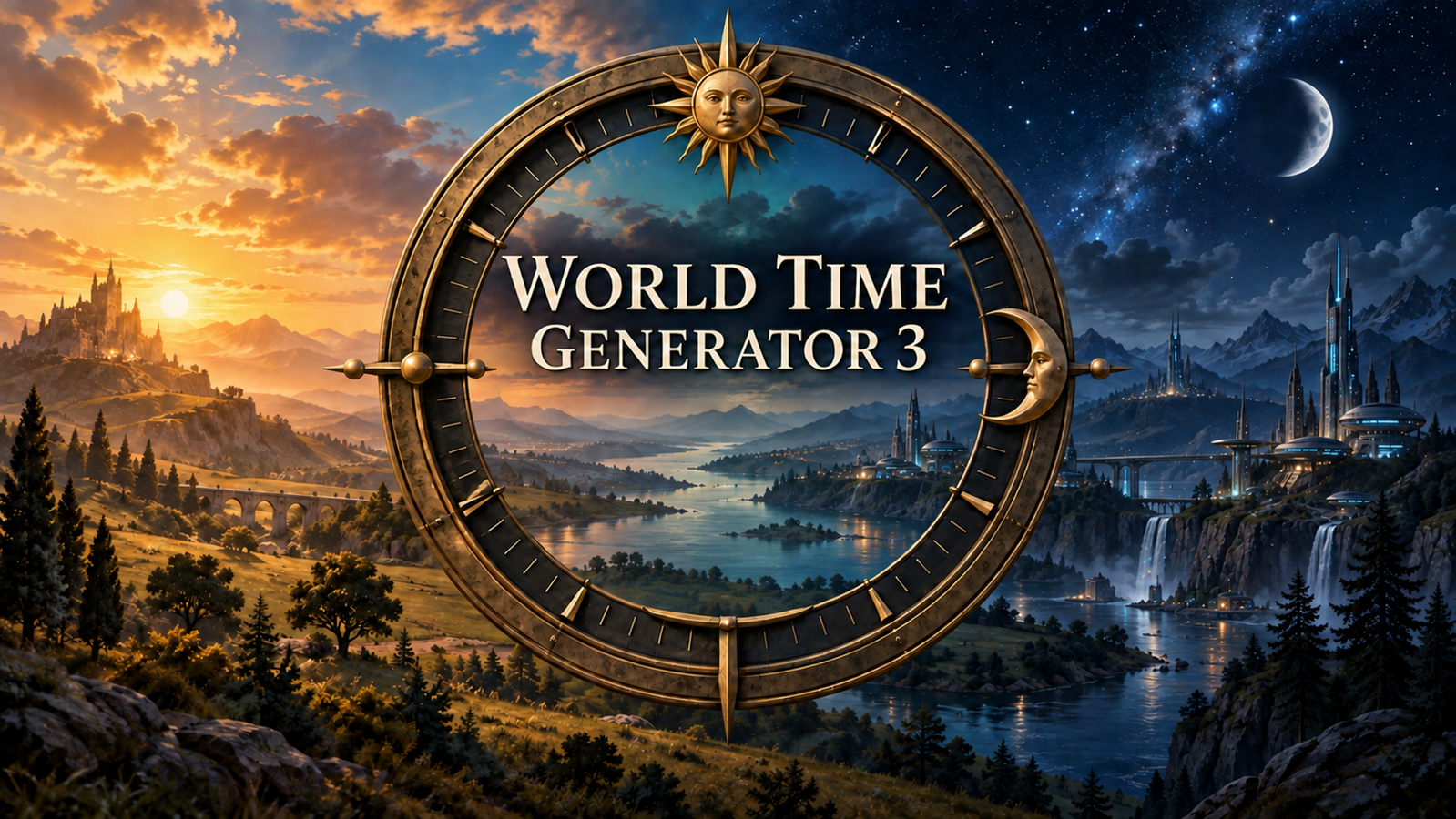 Cover art for World Time Generator 3, a world time generator scenario on AI Dungeon