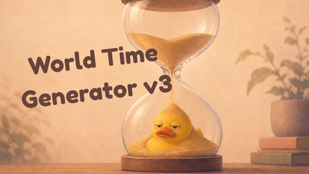 Cover art for World Time Generator 3.0, a time script on AI Dungeon