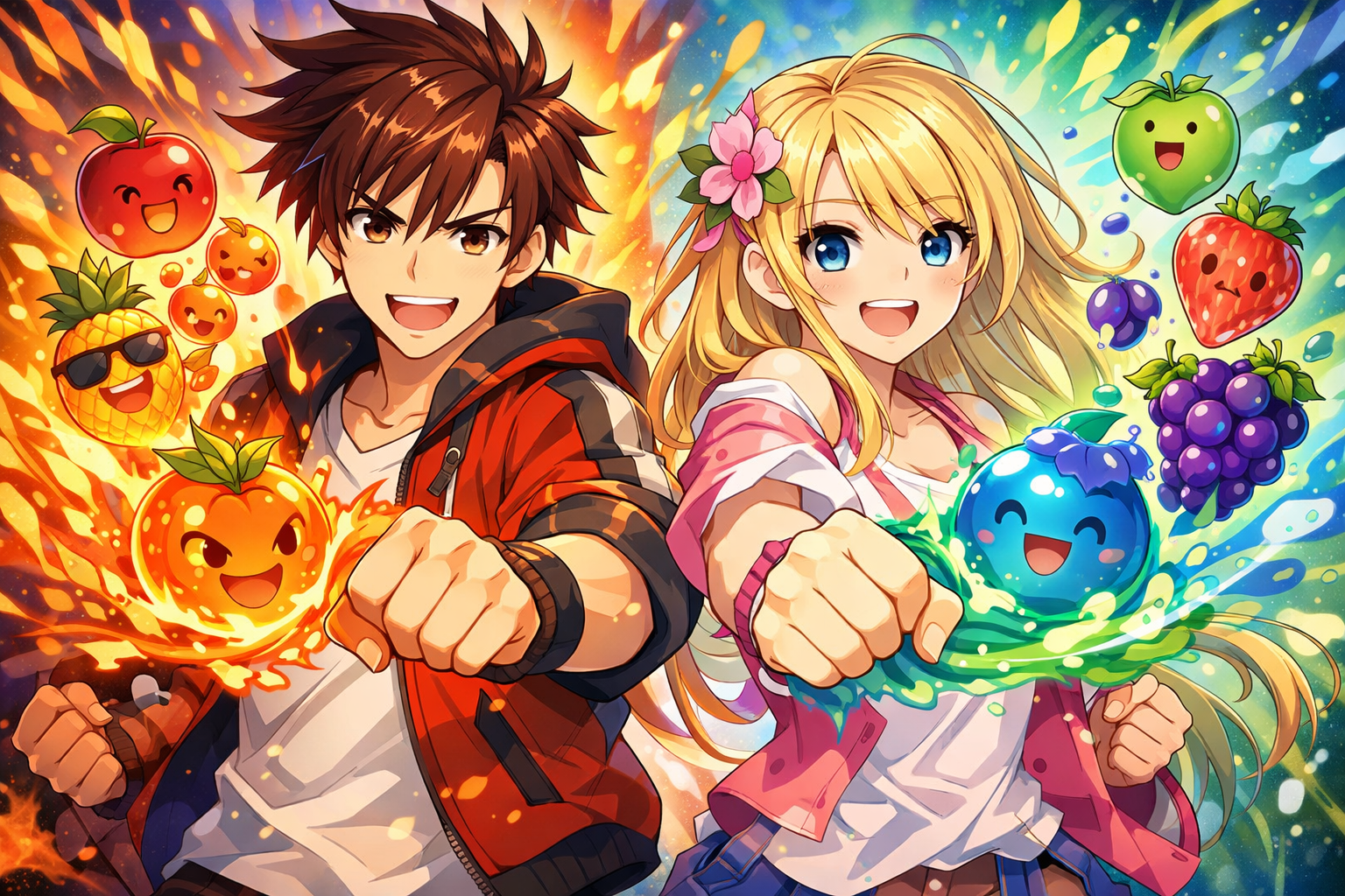 Cover art for 🍎 Fruit Avatar 🍍, a colorful scenario on AI Dungeon