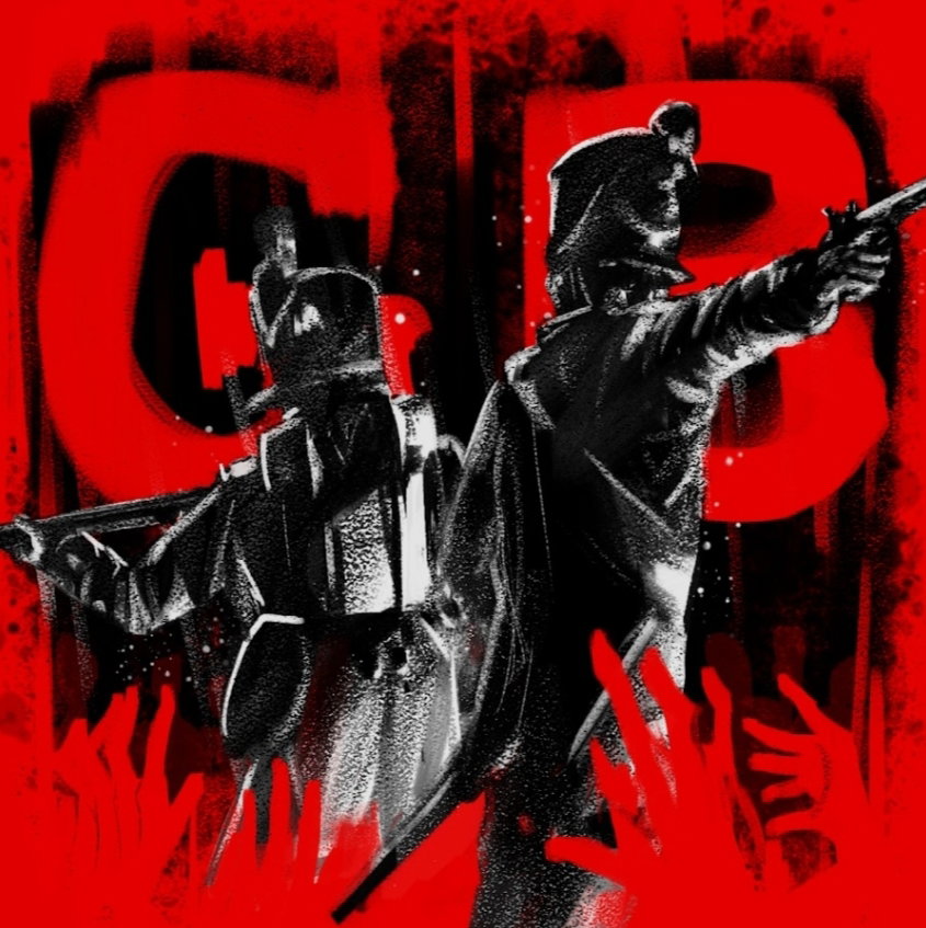 Cover art for Guts and Blackpowder , a zombie scenario on AI Dungeon