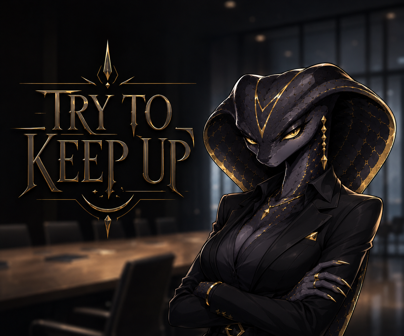 Cover art for Try To Keep Up, a furry scenario on AI Dungeon
