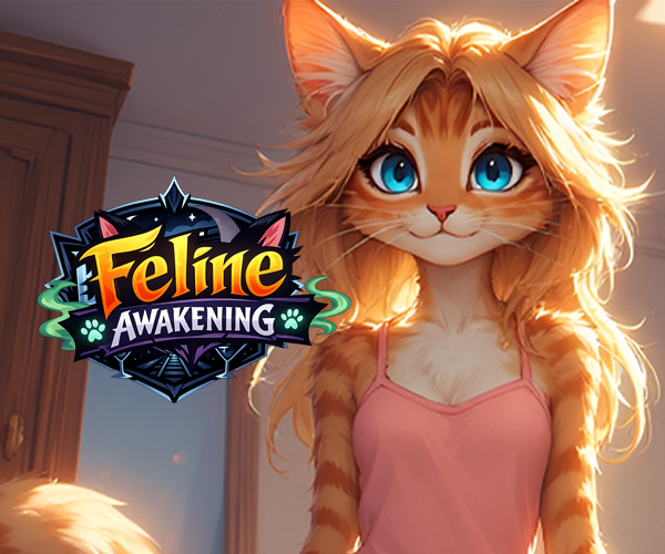 Cover art for Feline Awakening, a furry scenario on AI Dungeon