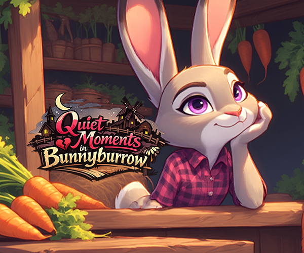 Cover art for Quiet Moments in Bunnyburrow, a furry scenario on AI Dungeon