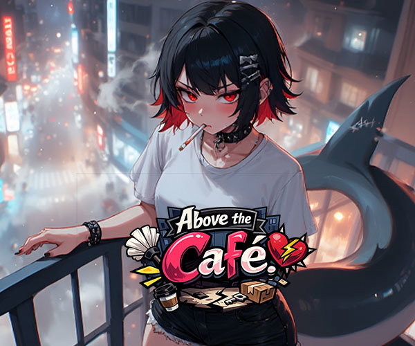 Cover art for Above the Café, a monstergirl scenario on AI Dungeon