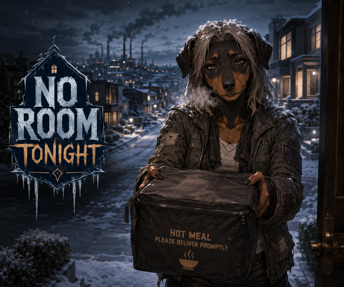 Cover art for No Room Tonight, a furry scenario on AI Dungeon
