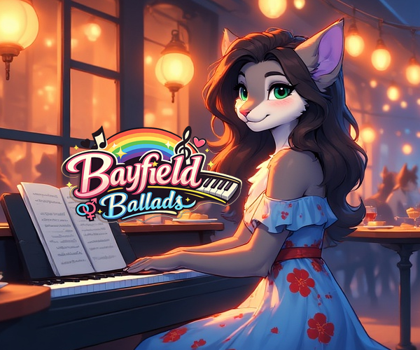 Cover art for Bayfield Ballads, a furry scenario on AI Dungeon