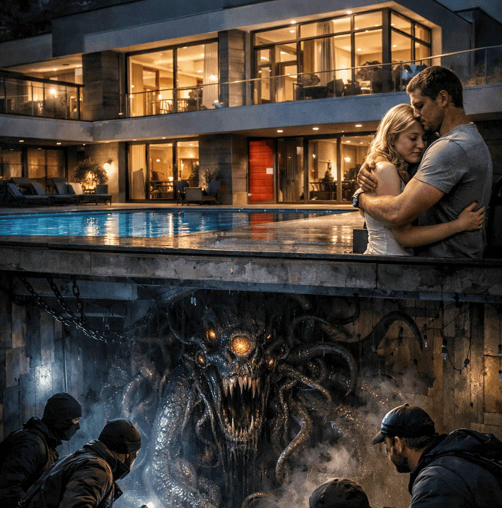 Cover art for The Perfect Host, an eldritch scenario on AI Dungeon