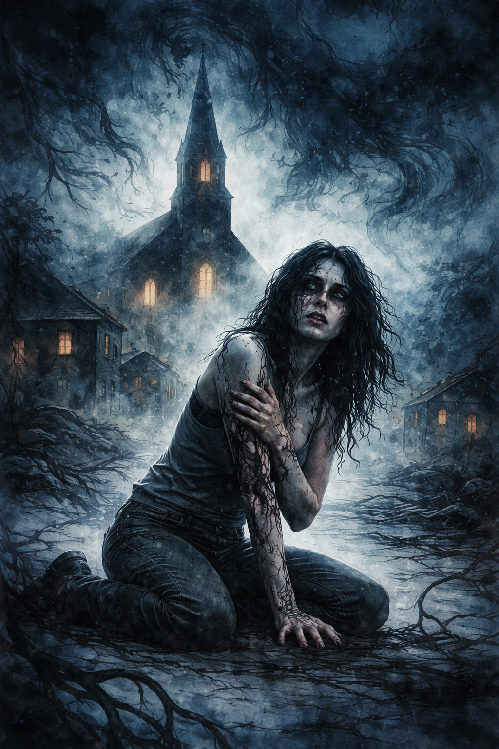 Cover art for THE CASE OF CLAUDIA GREY, an eldritch scenario on AI Dungeon