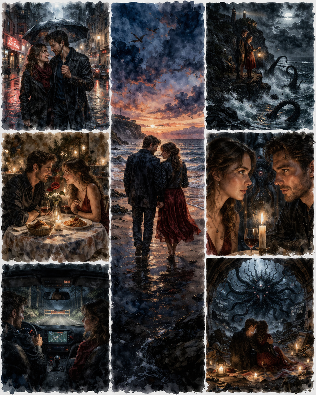Cover art for Courtship of the Many, an eldritch scenario on AI Dungeon