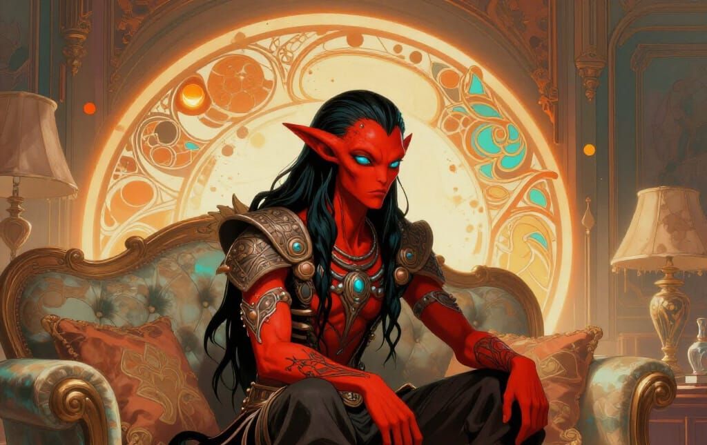 Cover art for E.T. on the Couch, an alien scenario on AI Dungeon