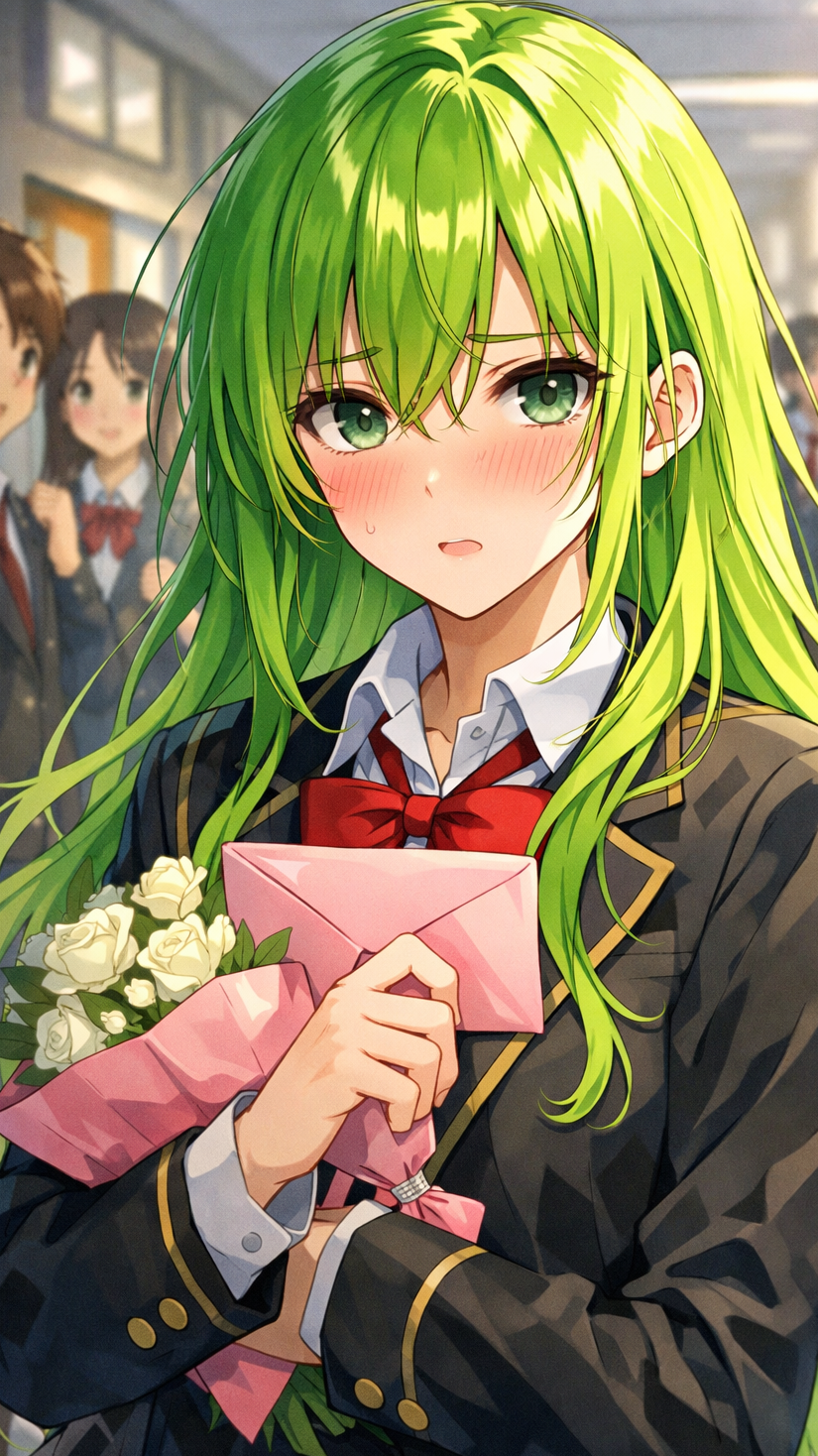 Cover art for The Untouchable Girl Who Panics Around Me, a romance scenario on AI Dungeon