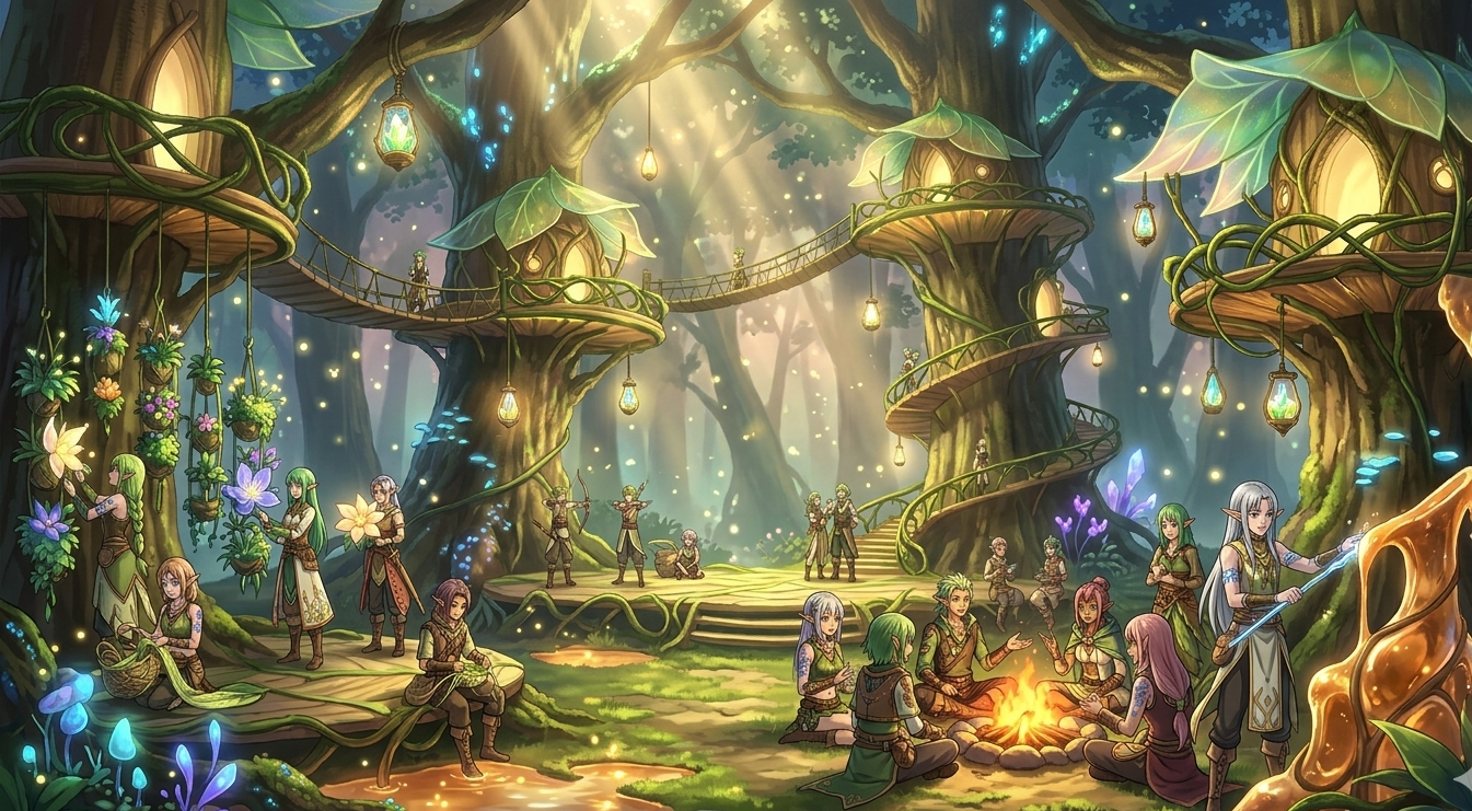 Cover art for Heart of the Verdant Weave, an inner self scenario on AI Dungeon