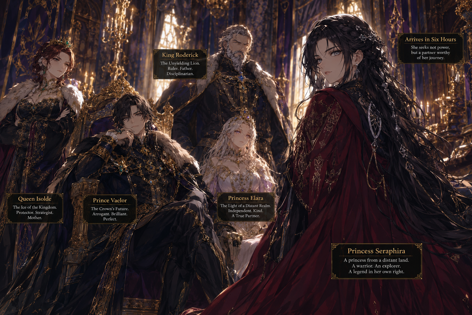Cover art for The Royal They Chose to Forget(alternative male), a fantasy scenario on AI Dungeon