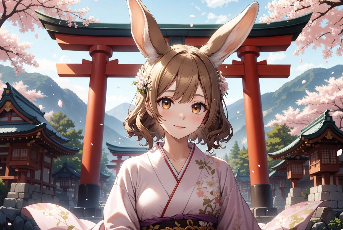 Cover art for "Petals and Floppy Ears: The Late Proposal", a fantasy scenario on AI Dungeon