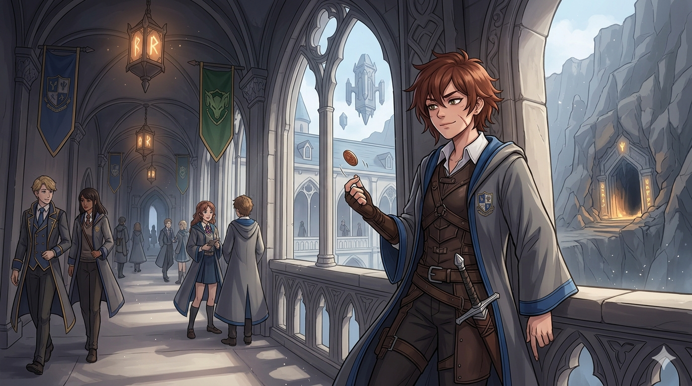 Cover art for Spirebound Heir, a sandbox scenario on AI Dungeon