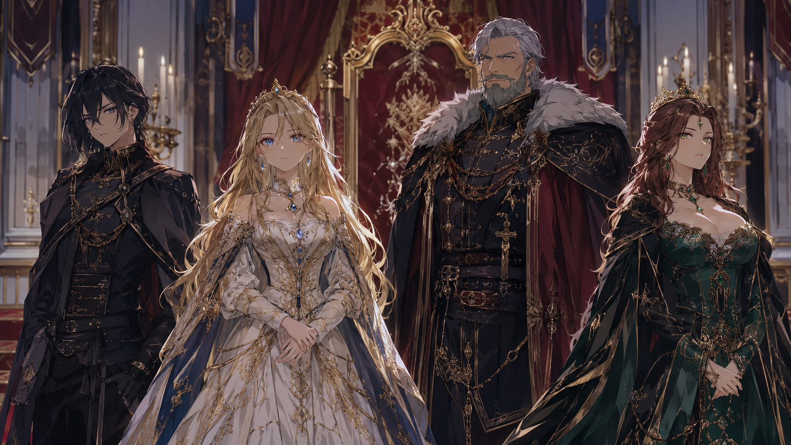 Cover art for The Royal They Chose to Forget female alternative, a drama scenario on AI Dungeon