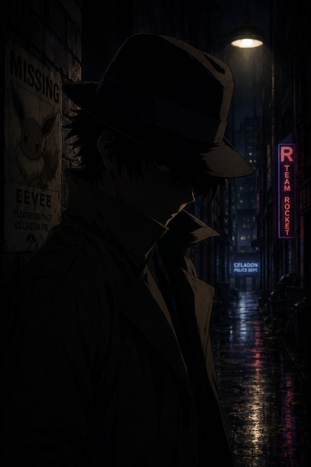 Cover art for 🎭 Pokémon Detective 🕰️, a pokemon scenario on AI Dungeon