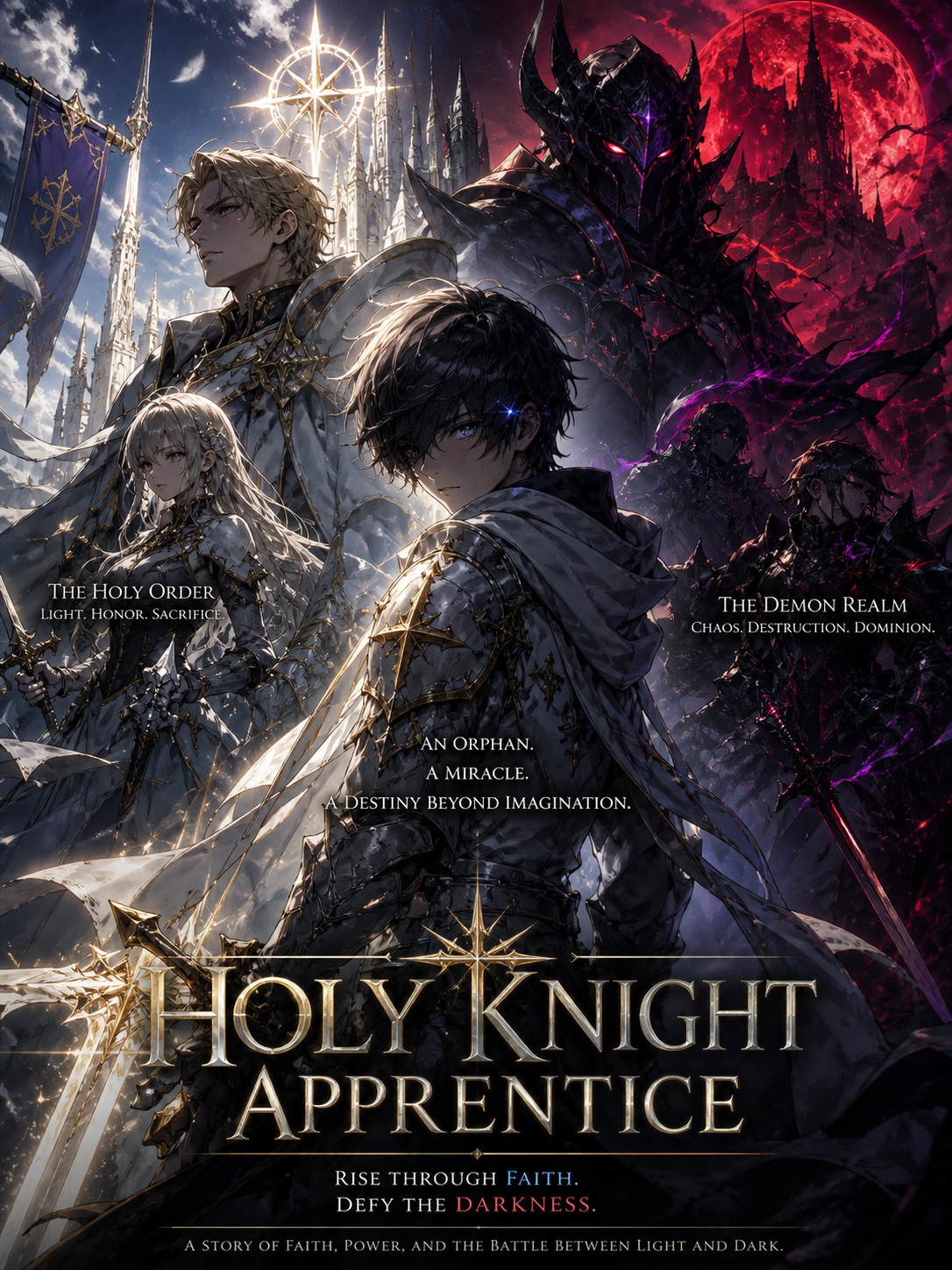 Cover art for A Holy Knight's Disciple , a magic scenario on AI Dungeon