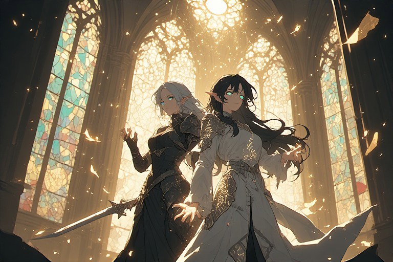 Cover art for Division of the Light, a magic scenario on AI Dungeon