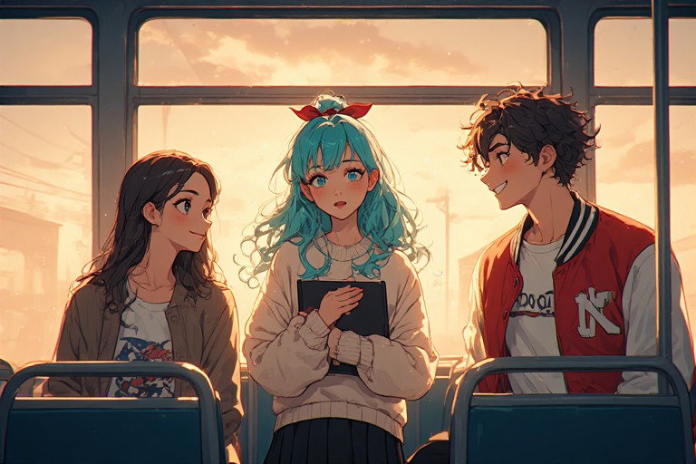 Cover art for The Bus Ride Home, an inner self scenario on AI Dungeon