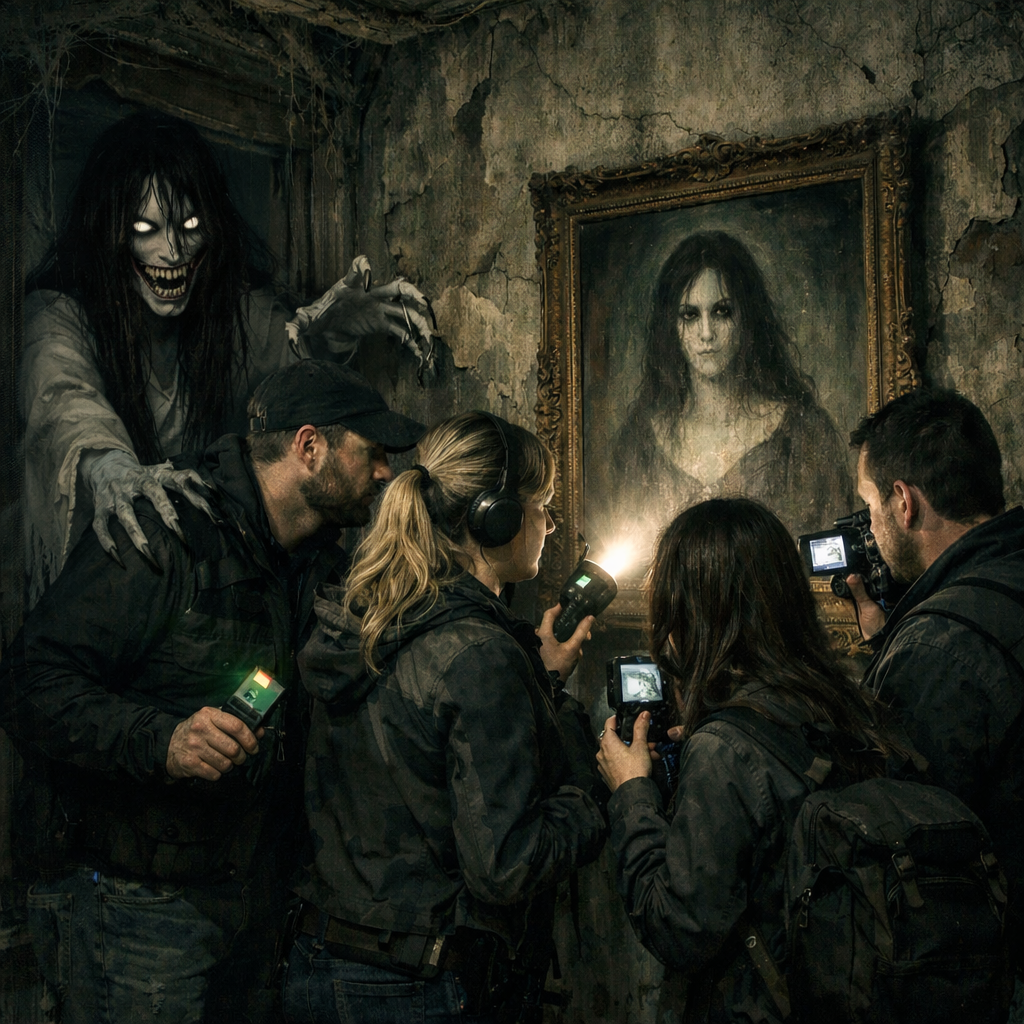 Cover art for The Walls Have Eyes (Auto Cards), a haunted house scenario on AI Dungeon